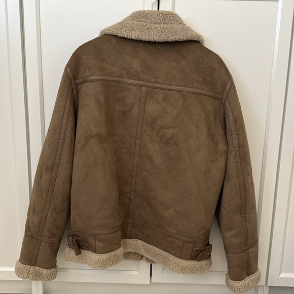 Zara Sherpa Lined Jacket - Picture 2 of 9